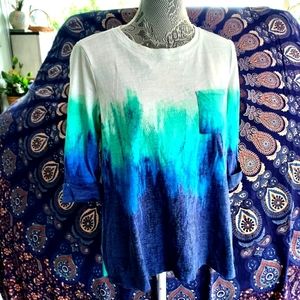 Westbound Top-PM-Blue,Teal & White